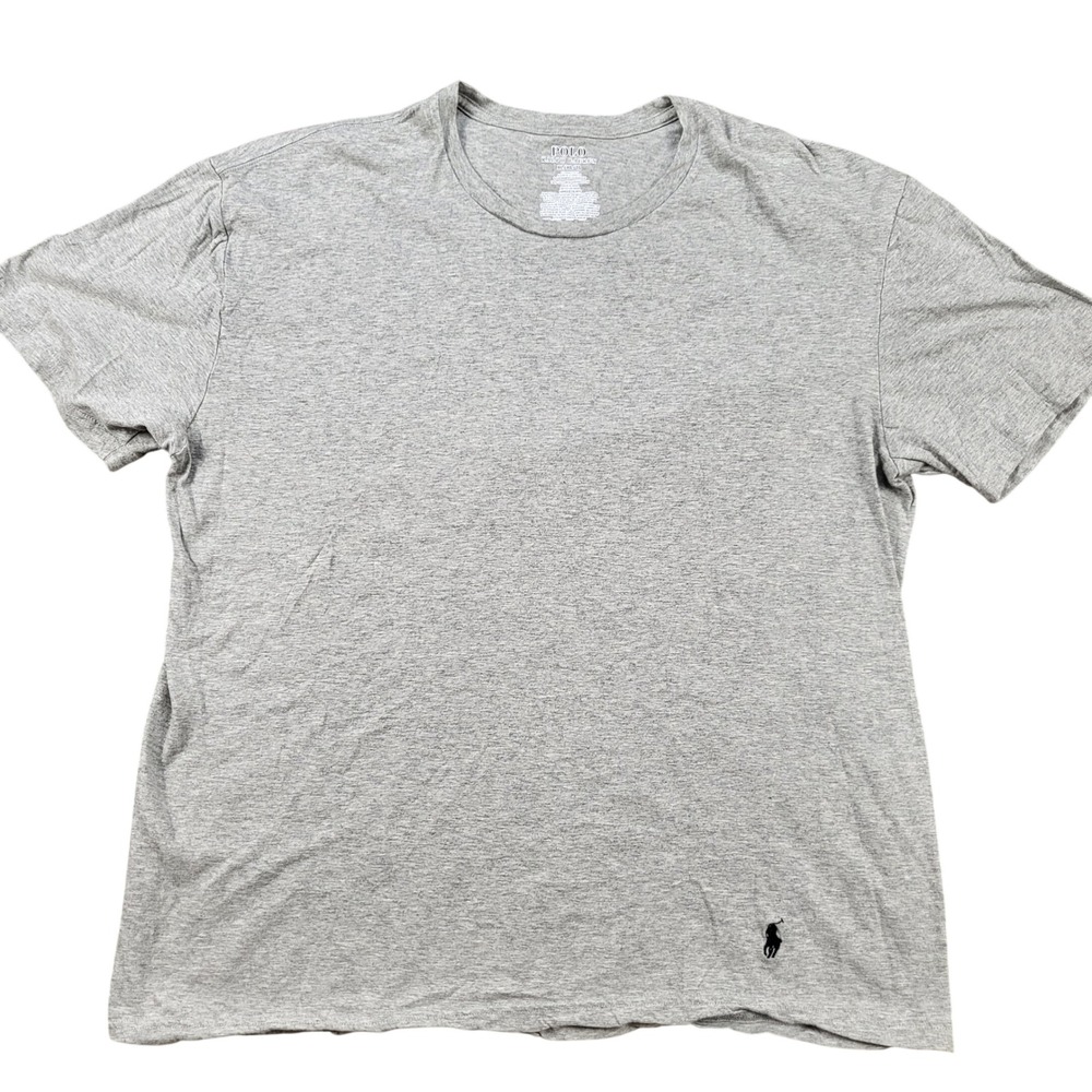 Polo Ralph Lauren Classic Fit Gray Cotton Short Sleeve T-Shirt Mens XL - Picture 1 of 7